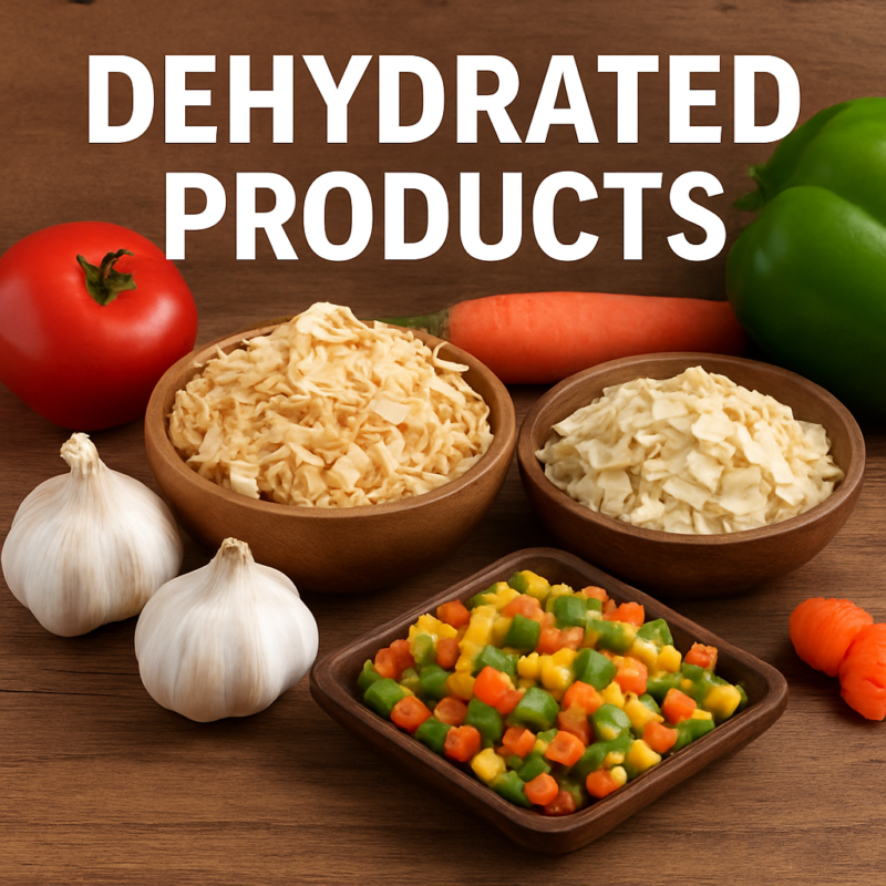 Premium Dehydrated Onion, Garlic, and Mixed Vegetables by JKL Foods Surat